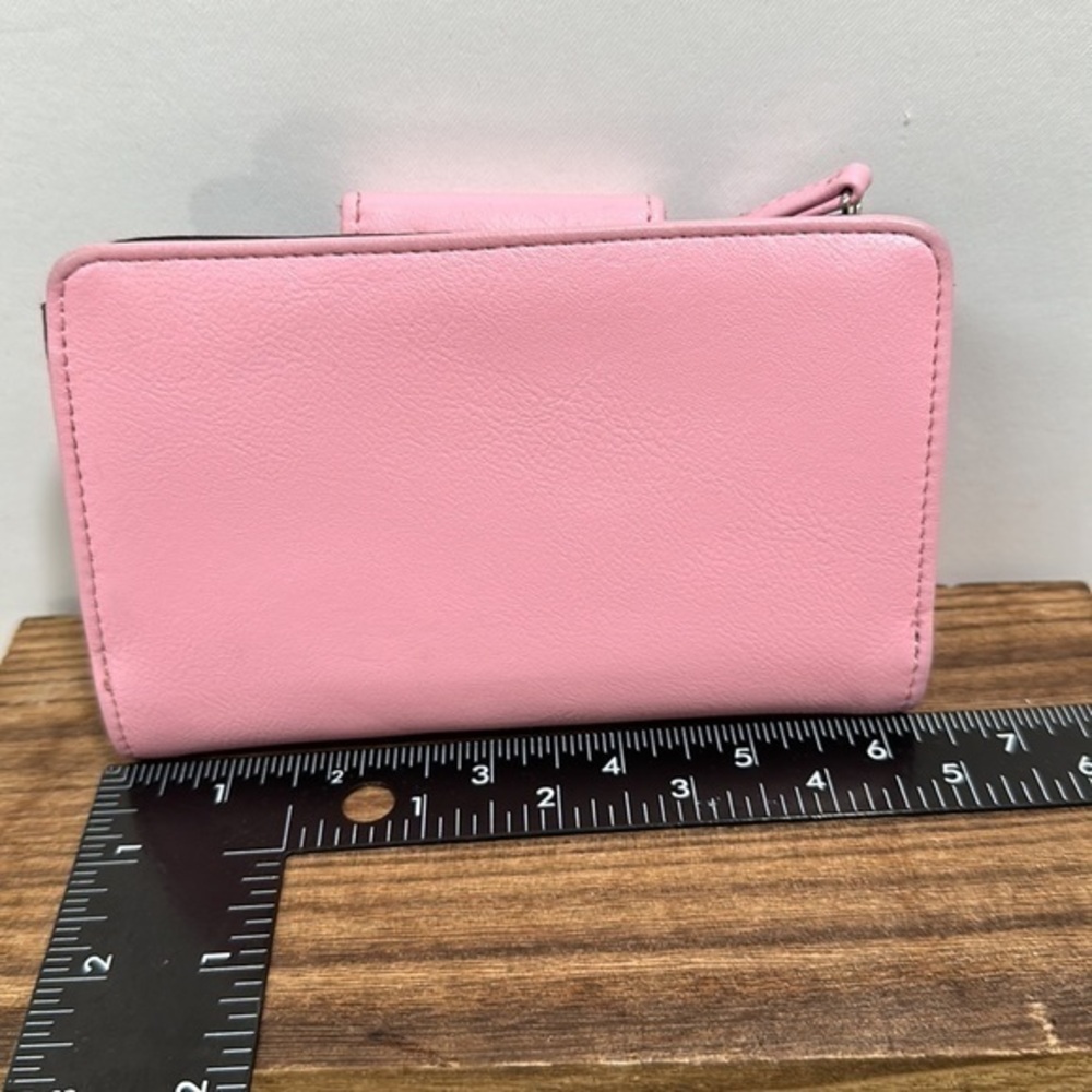 PinkTahari bifold wallet with zipper coin pouch nine credit card holders - Picture 4 of 8